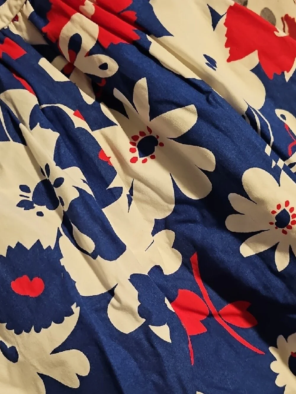 The Children's Place Navy White and Red Floral Cross-Back Dress - Picture 4 of 4